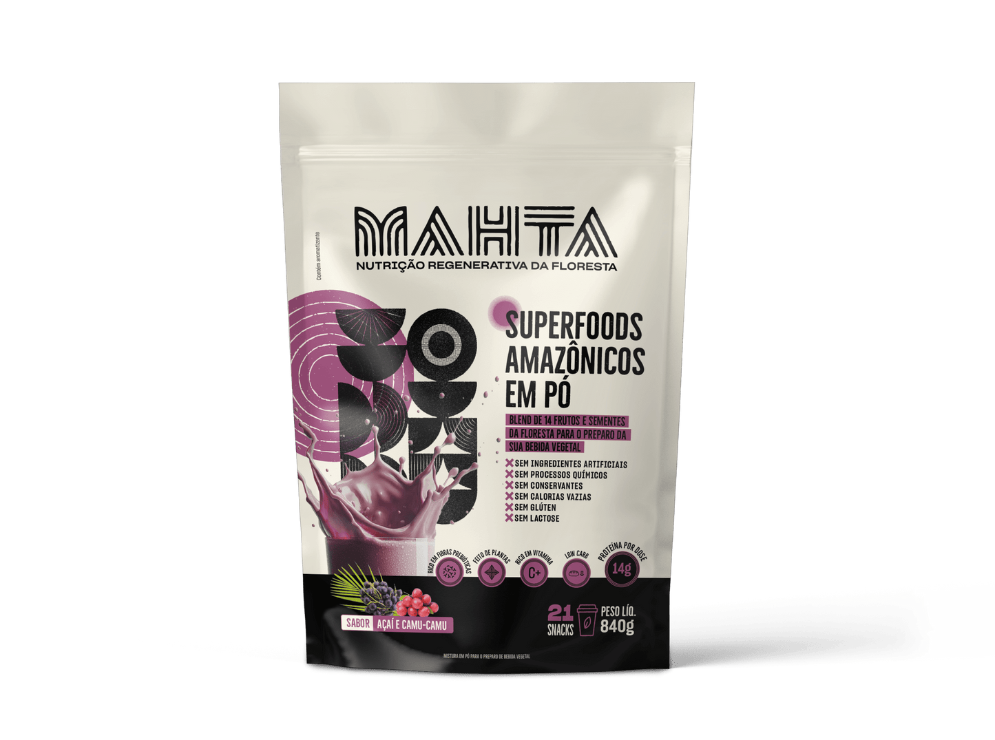 Shake de Superfoods Amazônicos - Açaí e Camu-Camu 840g [BF]